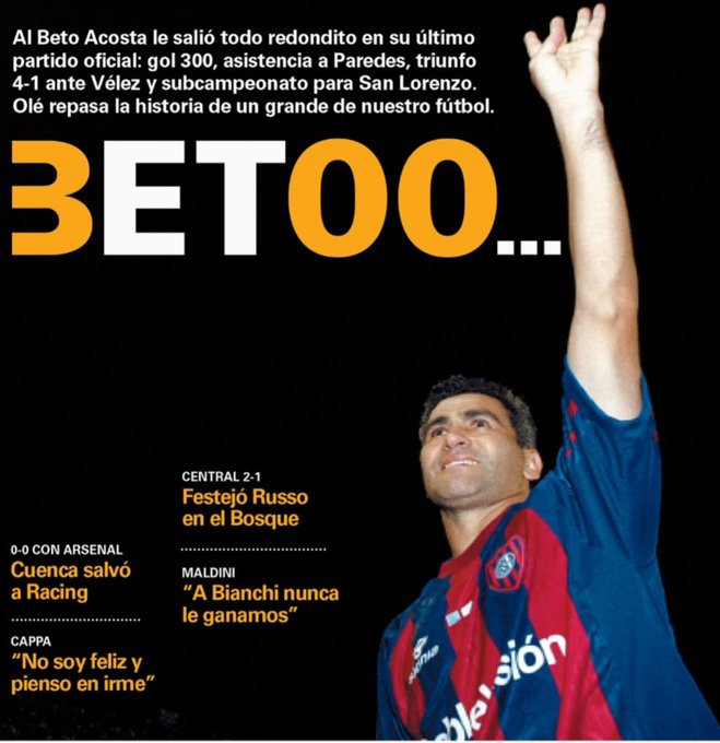 75' · Penal convertido · Acosta, Alberto Federico