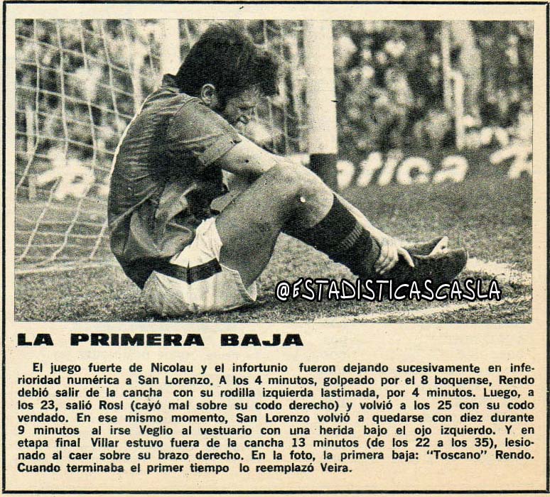 Cambio (Salida) — vs Boca Juniors