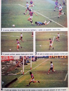 Gol — vs Racing Club