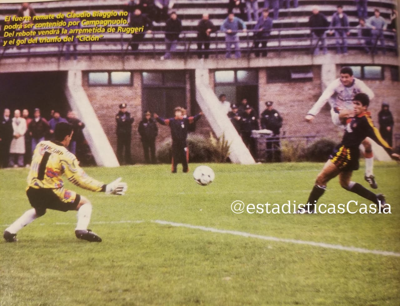 85' · Gol · Ruggeri, Oscar Alfredo