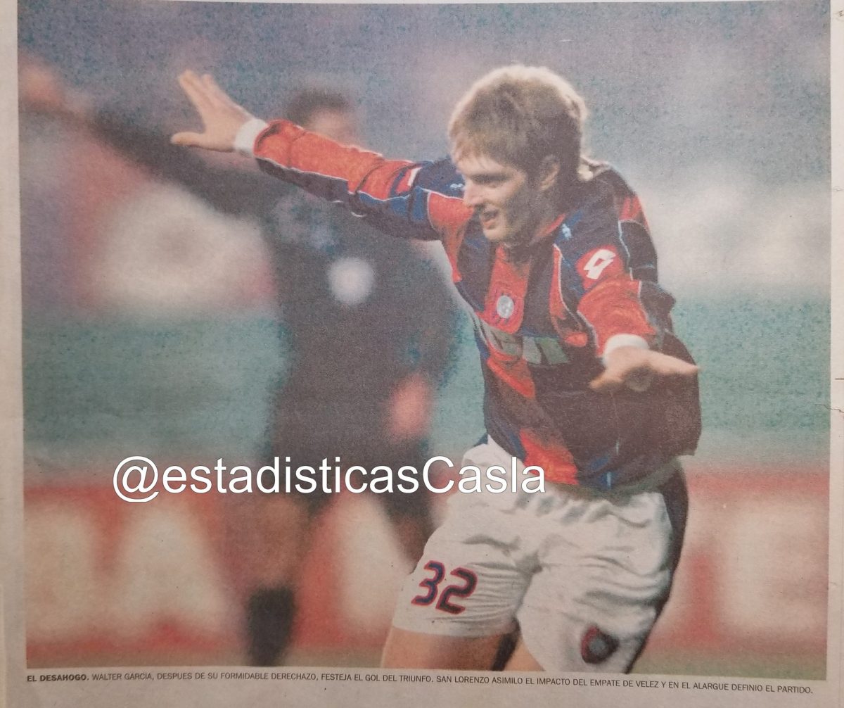 Gol — vs Velez