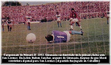 Penal convertido — vs Gimnasia y Esgrima La Plata
