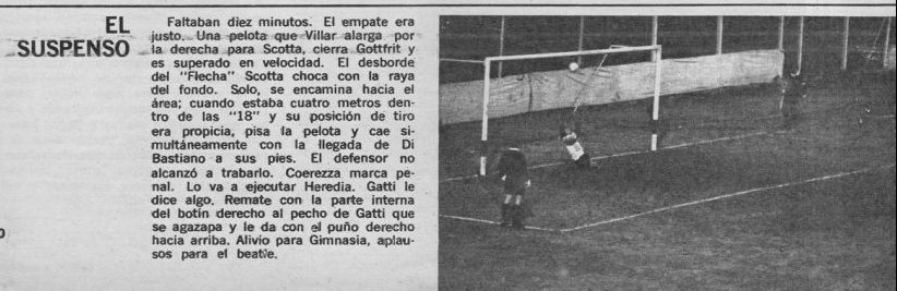Penal atajado — vs Gimnasia y Esgrima La Plata
