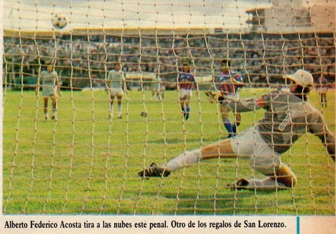 12' · Penal errado · Acosta, Alberto Federico