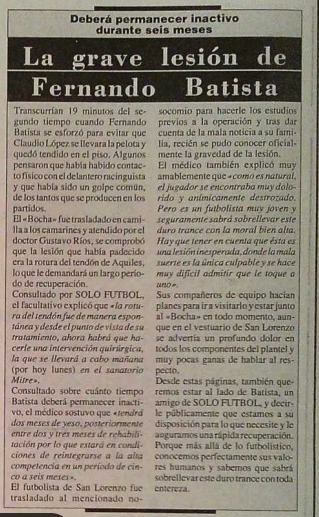 65' · Cambio (Salida) · Batista, Fernando