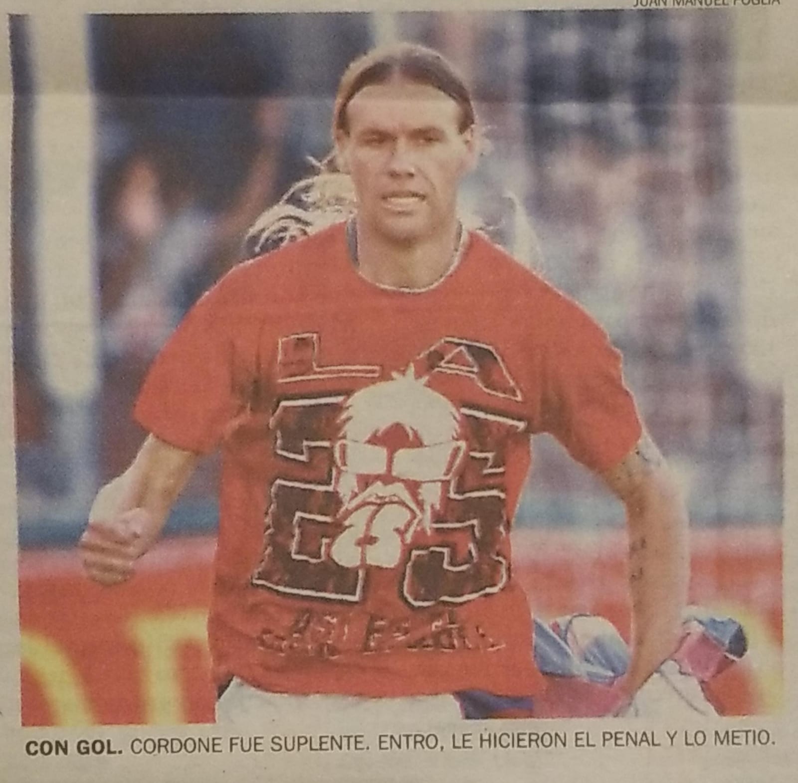 Tarjeta Amarilla — vs Lanus