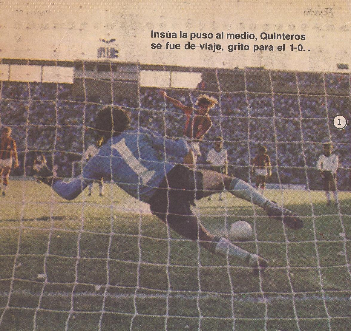 64' · Penal convertido · Insua, Rubén Darío