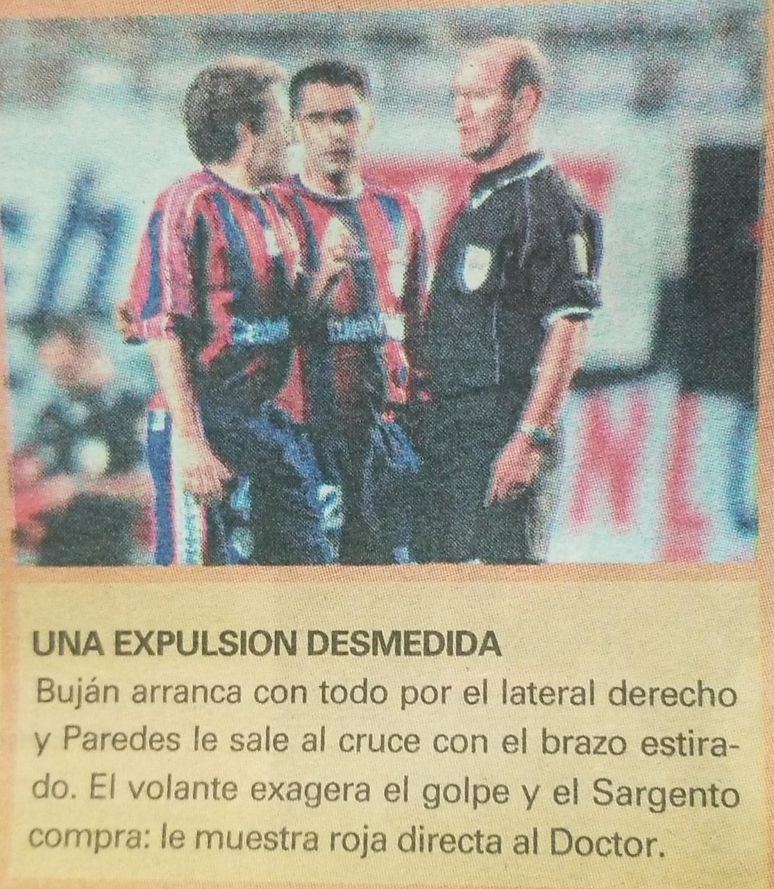 72' · Tarjeta Roja · Paredes, Aldo Gustavo