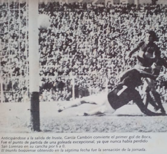 7' · Gol Rival · Garcia Cambón, Carlos María