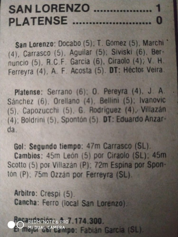 Imagen del partido
