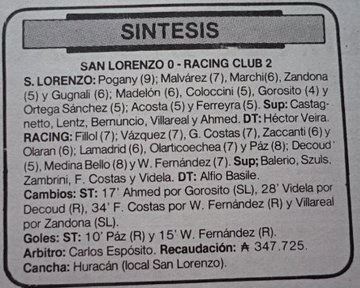 Imagen del partido