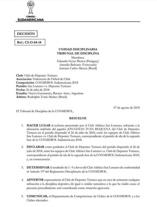 Imagen del partido